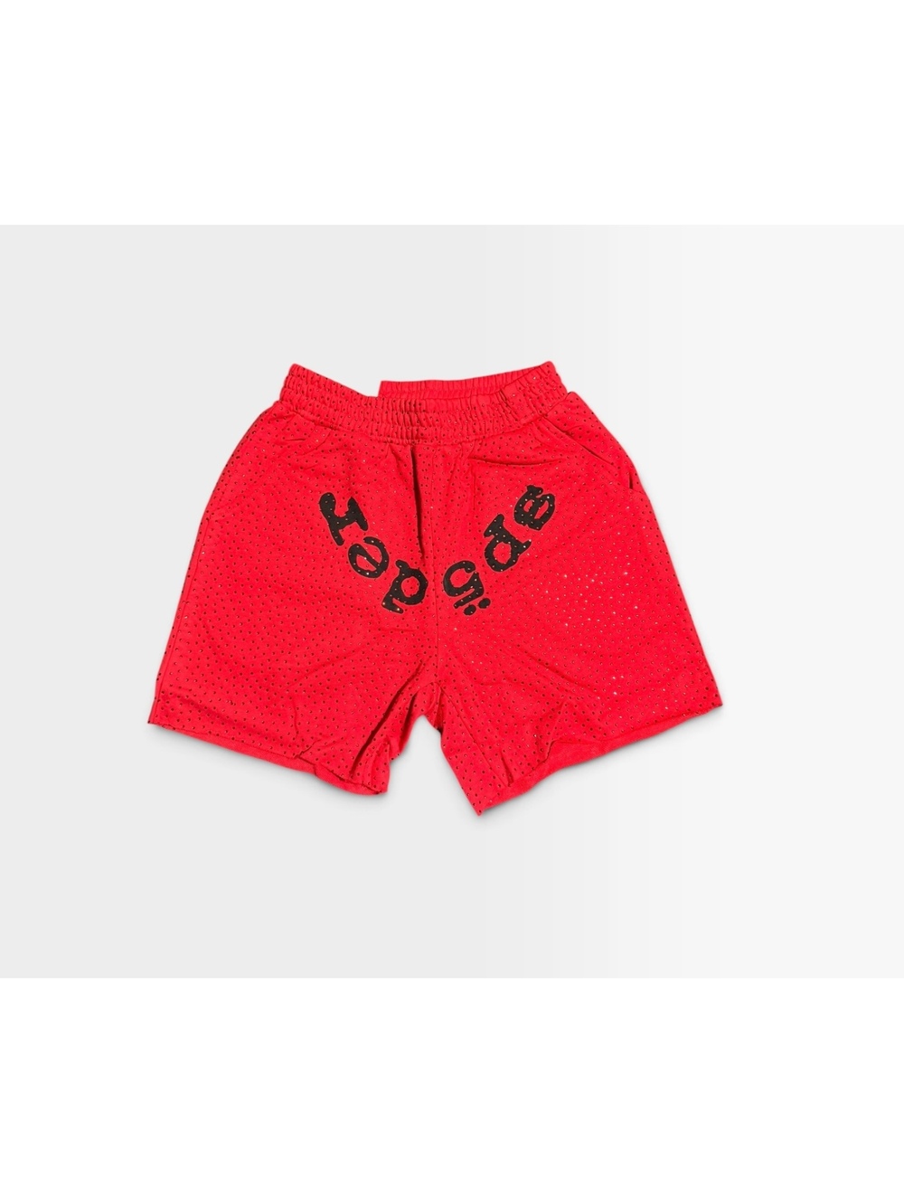 Sp5der Red Rapade mesh shorts